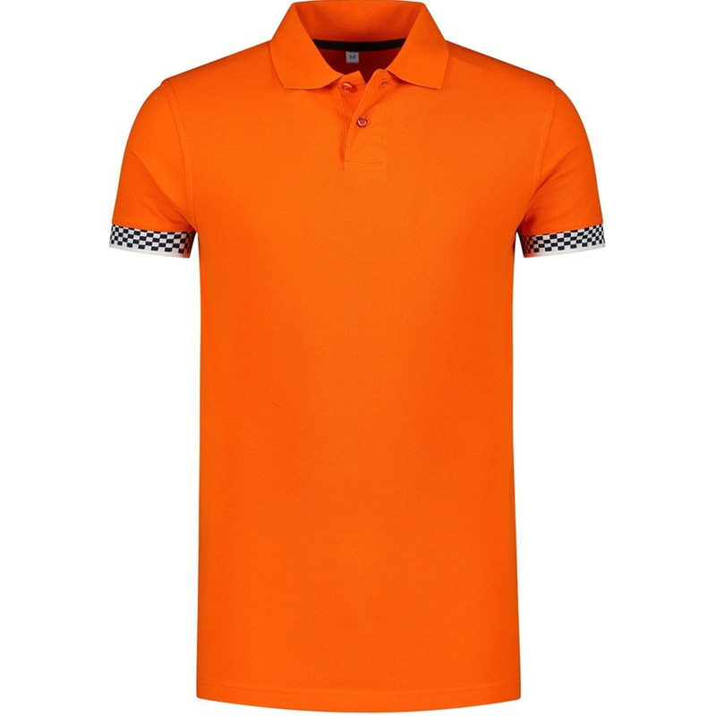 Oranje polo shirt racing/Formule 1 voor heren