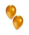 10x stuks Gouden party ballonnen 27 cm