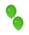 10x stuks groene party ballonnen 27 cm