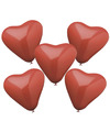 10x stuks Rode hartjes ballonnen 26 cm
