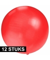 12x Grote ballonnen 60 cm rood