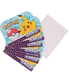 16x Pokemon themafeest uitnodingen-kaarten