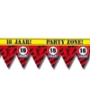 18 jaar party tape-markeerlint waarschuwing 12 m versiering