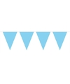 1x Mini vlaggenlijn-slinger Baby Blauw 300 cm