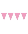 1x Mini vlaggenlijn-slinger baby roze 350 cm