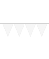 1x Mini vlaggenlijn-slinger wit 300 cm