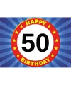 50 jaar verjaardagskaart-ansichtkaart-wenskaart Happy Birthday