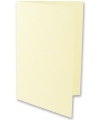 5x stuks blanco kaarten ivoor A6 formaat 21 x 14.8 cm