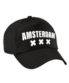 Amsterdam pet -cap zwart volwassenen