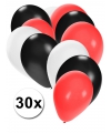 Ballon pakket zwart rood wit