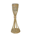 Bamboe windlicht kaarshouder 30 cm