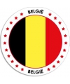 Belgie sticker rond 14,8 cm landen decoratie