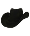 Boland Carnaval verkleed Cowboy hoed Nebraska zwart voor volwassenen Western-explorer thema