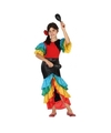 Braziliaanse samba-rumba danseres verkleed kostuumvoor meisjes
