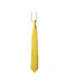 Carnaval verkleed accessoires stropdas zijdeglans geel polyester heren-dames