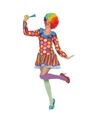 Clown verkleed jurkje-kostuum voor dames