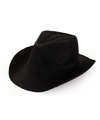 Cowboy verkleed hoed zwart glitter voor volwassenen