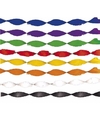 Crepe papier slingers-guirlande 6 meter Multi-kleur