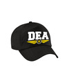 DEA agent tekst pet-baseball cap zwart voor kinderen