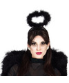 Diadeem engel halo zwart meisjes-dames Halloween-Carnaval thema