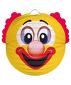 Feest Lampion gele clown 20 cm