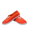 Feest oranje sneakers-schoenen voor dames accessoires