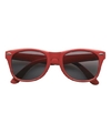 Feest zonnebril rood plastic montuur voor volwassenen