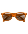 Feest zonnebrillen oranje plastic montuur voor volwassenen