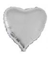Folie ballon hart zilver 52 cm