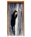 Folie deurgordijn zwarte versiering 200 cm