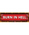 Fun en Fop sticker burn in hell
