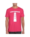 Gay Pride Amsterdammertje shirt roze heren