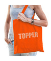 Glitter Topper cadeau katoenen tas oranje rhinestones steentjes voor dames en heren Glitter tassen