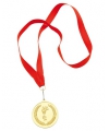 Gouden medaille eerste prijs aan rood lint