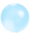 Groot formaat blauwe ballon met diameter 60 cm