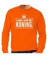 Grote maten Lang leve de Koning sweater oranje voor heren Koningsdag truien