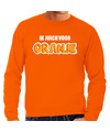 Grote maten oranje sweater-trui Holland-Nederland supporter ik juich voor oranje EK- WK heren