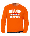 Grote maten oranje sweater-trui Holland-Nederland supporter oranje kampioen EK- WK voor heren
