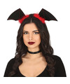 Halloween-horror verkleed diadeem-tiara Vleermuis vleugels kunststof dames-meisjes