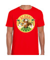 Hawaii feest t-shirt-shirt Aloha Hawaii rood voor heren