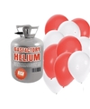 Helium tank met bruiloft 30 ballonnen