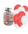 Helium tank met bruiloft 50 ballonnen