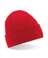 Heren-Dames Beanie Thinsulate Wintermuts 100% acryl wol rood