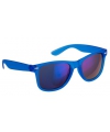 Hippe zonnebril blauw met spiegelglazen