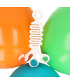 Hoekhanger voor 3 ballonnen transparant kunststof herbruikbaar