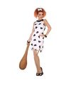 Holbewoonster-cavewoman Wilma verkleed kostuum-jurk voor dames