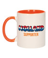 Holland supporter popart mok- beker oranje wit 300 ml