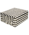 Inpakpapier-cadeaupapier metallic goud-zwart-wit 150 x 70 cm