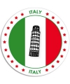 Italie sticker rond 14,8 cm landen decoratie