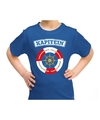 Kapitein verkleed t-shirt blauw voor kinderen